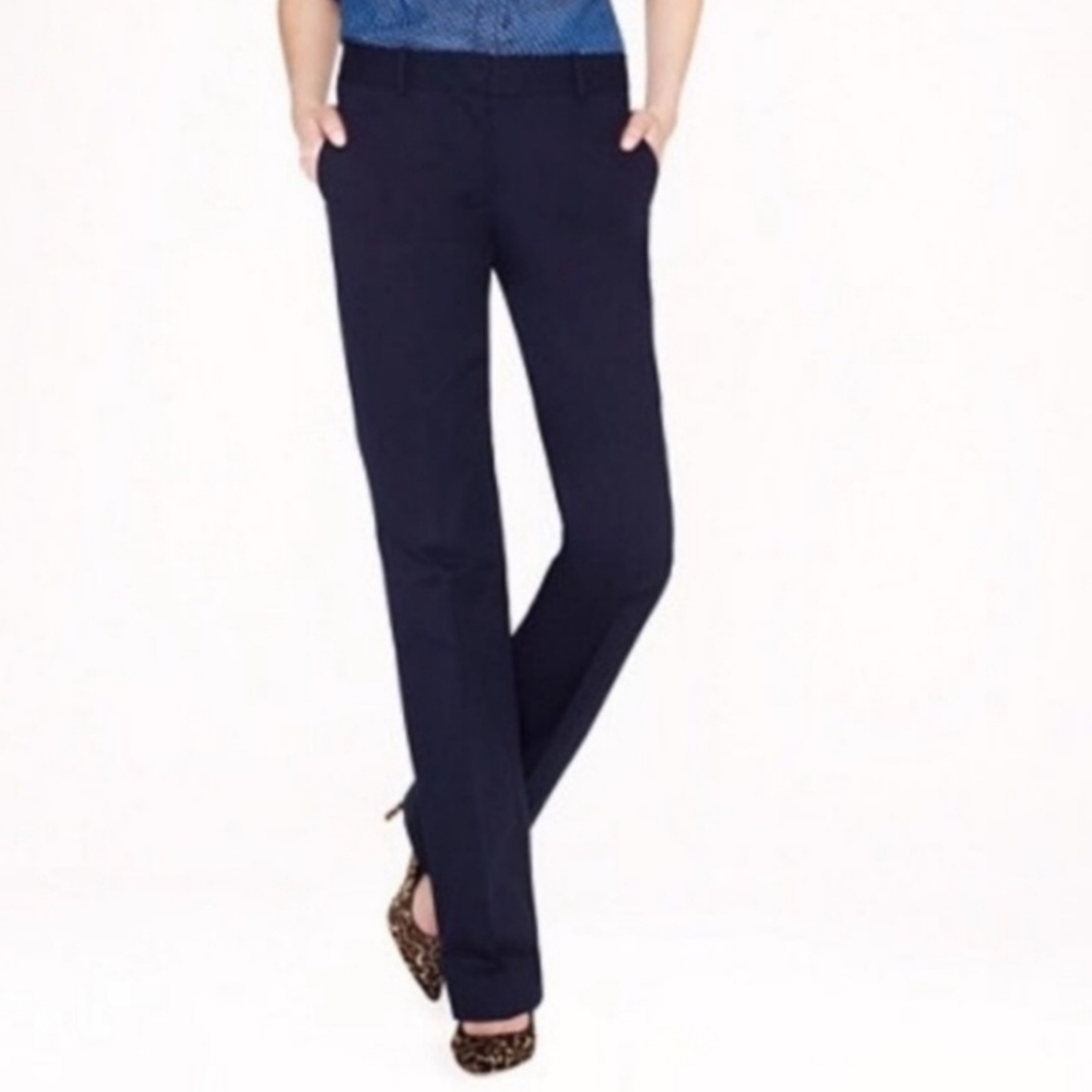 J. Crew Stretch Favorite Fit Navy Trouser